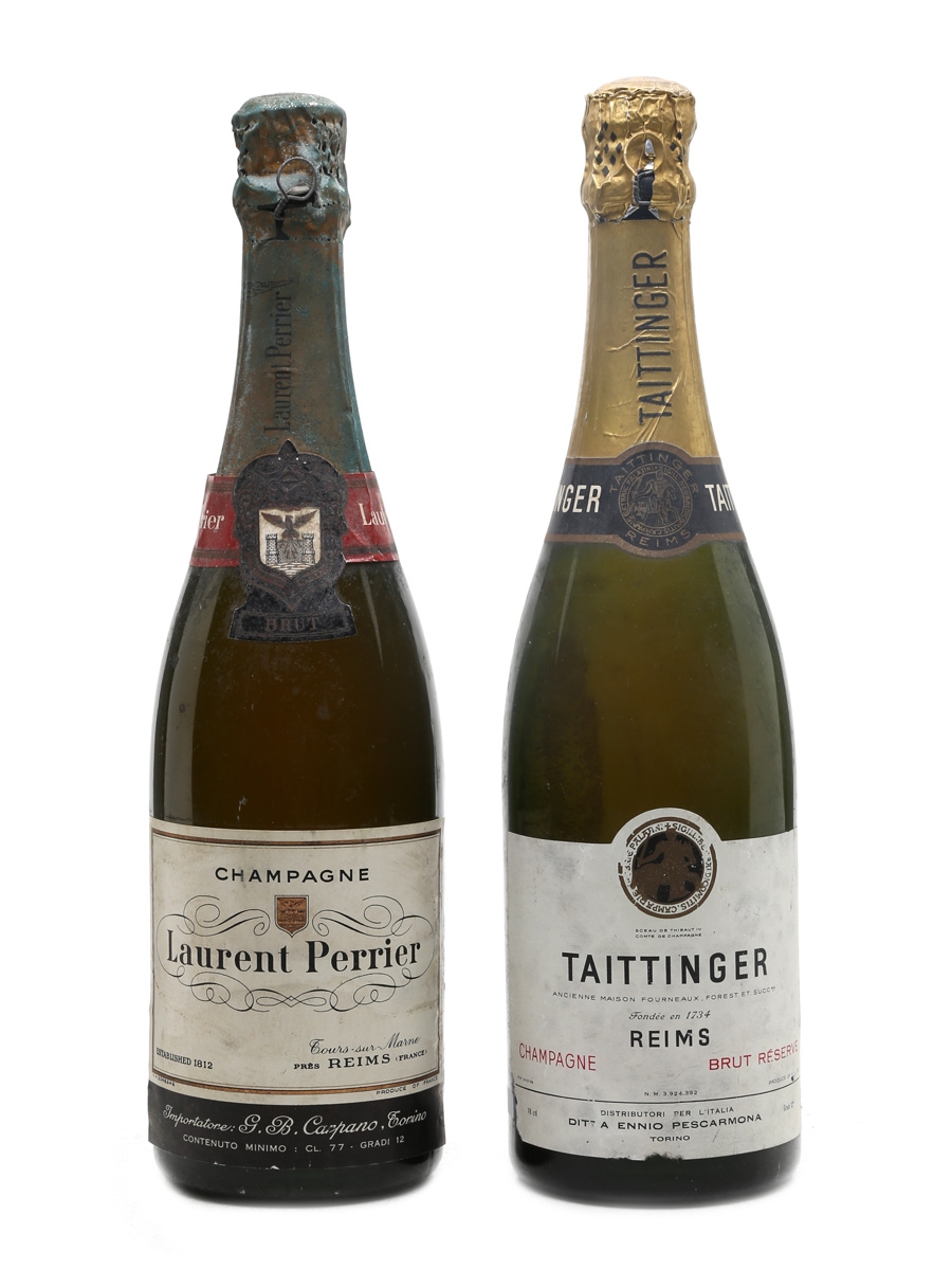 Laurent Perrier & Taittinger Non Vintage Champagne 77cl & 78cl / 12%