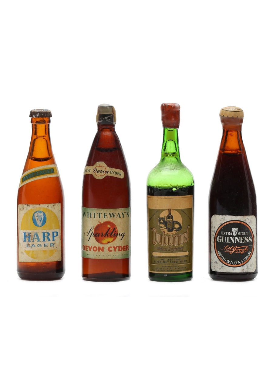 4 x Assorted Beer & Wine Miniatures 