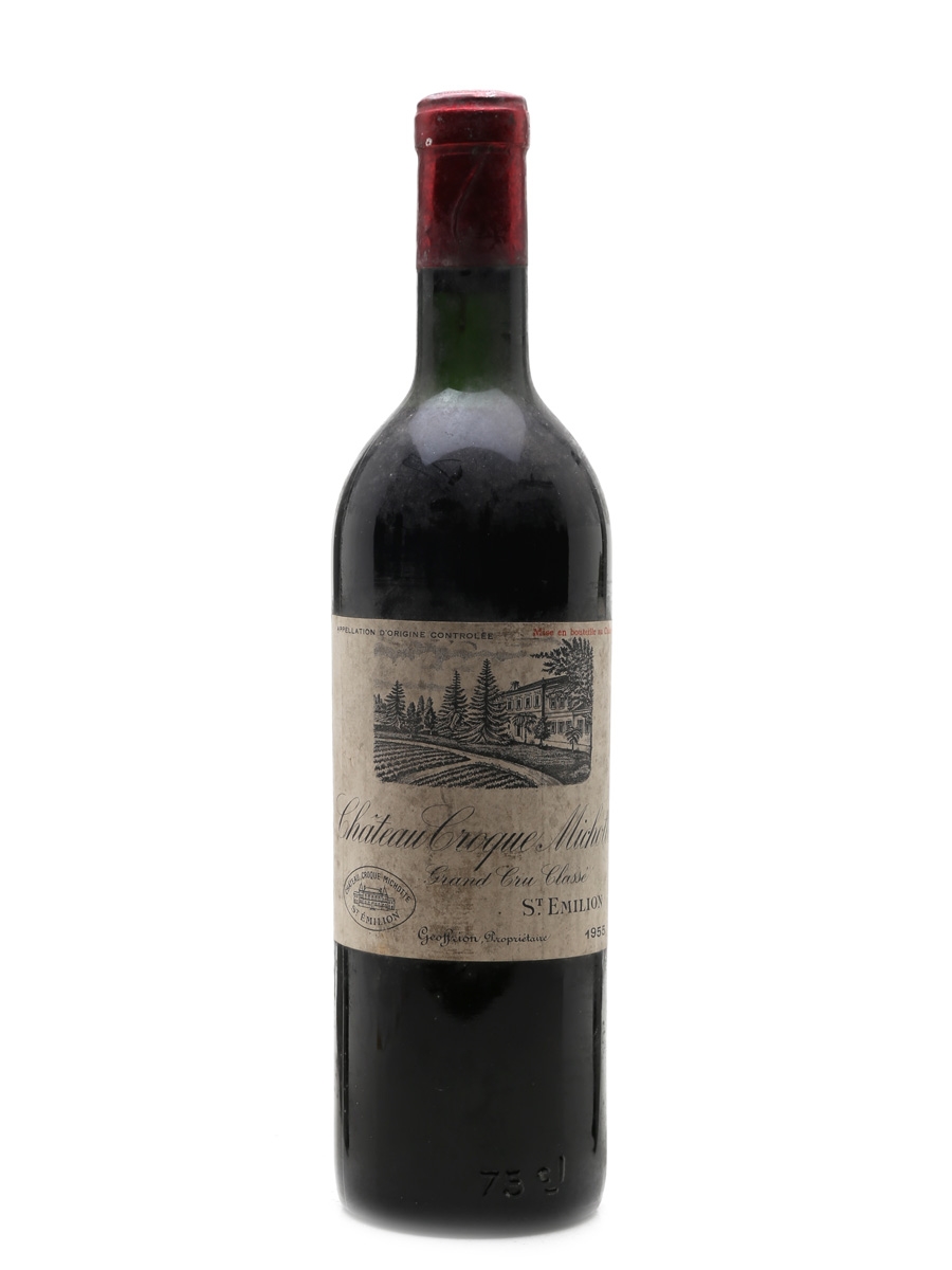 Chateau Croque Michotte 1955 - Lot 42227 - Buy/Sell Bordeaux Wine Online