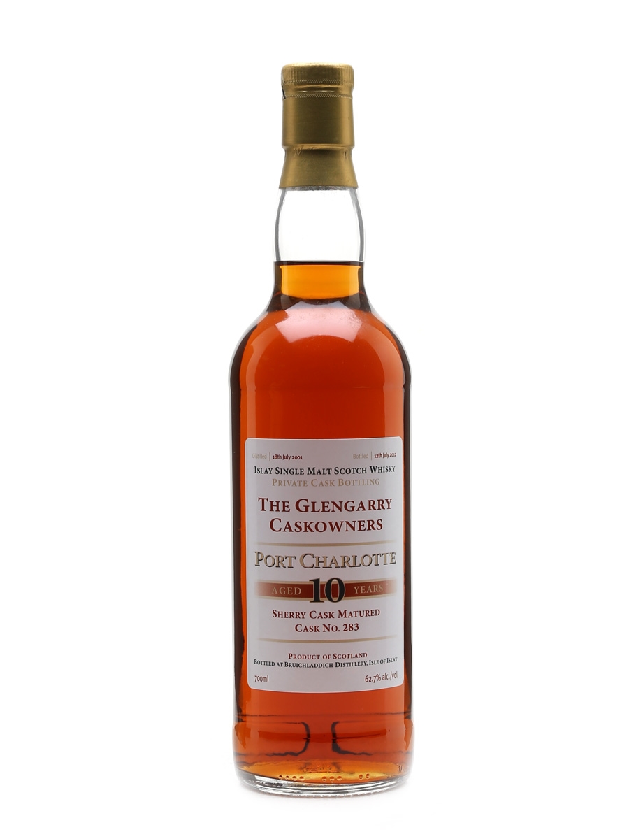 Port Charlotte 2001 10 Year Old - The Glengarry Cask Owners 70cl / 62.7%