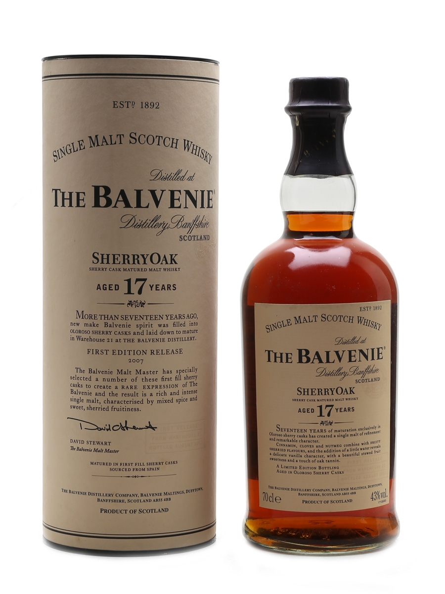 Balvenie 17 Year Old Sherry Cask First Release 70cl / 43%