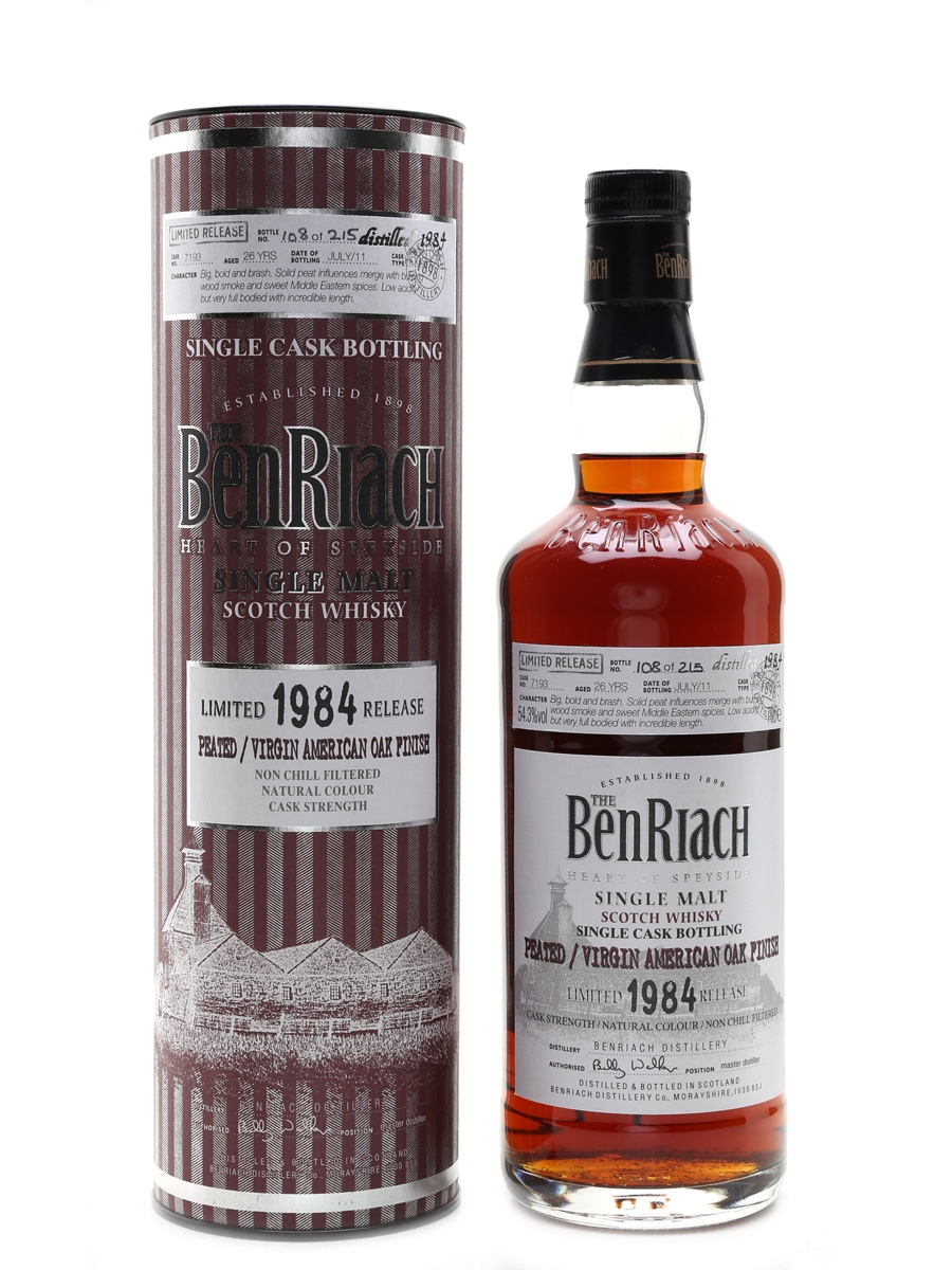 Benriach 1984 26 Year Old - Peated Virgin American Oak Finish 70cl / 54.3%