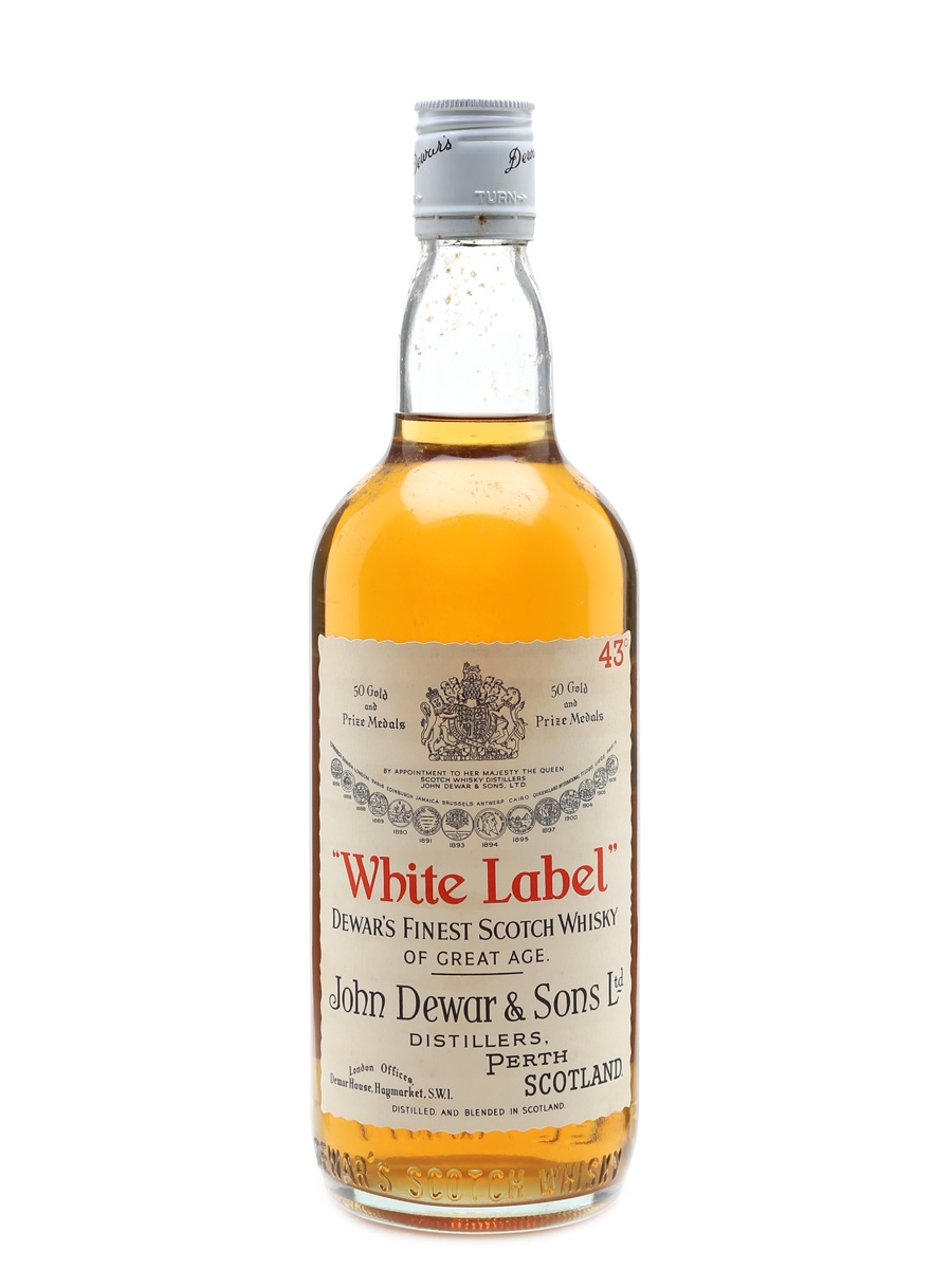 John Dewar & Sons White Label 古酒2本セット Vintage Dewar & Sons White Label Blended Whisky Bottle - 4 1