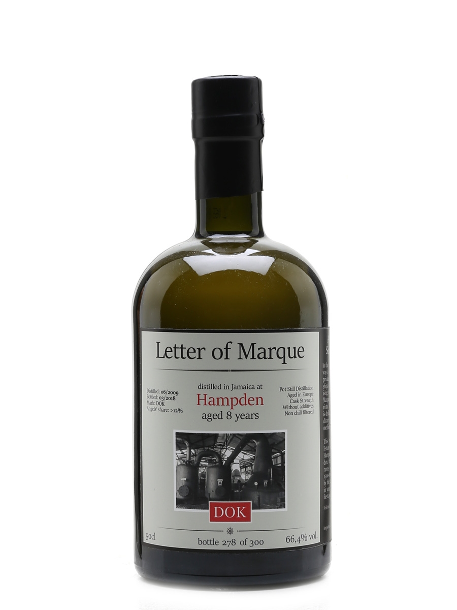 Hampden 2009 Jamaica Rum 8 Year Old - Letter Of Marque DOK 50cl / 66.4%