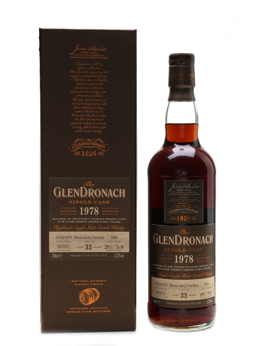 Glendronach 1978 Oloroso Sherry Puncheon 33 Year Old 70cl / 52.9%