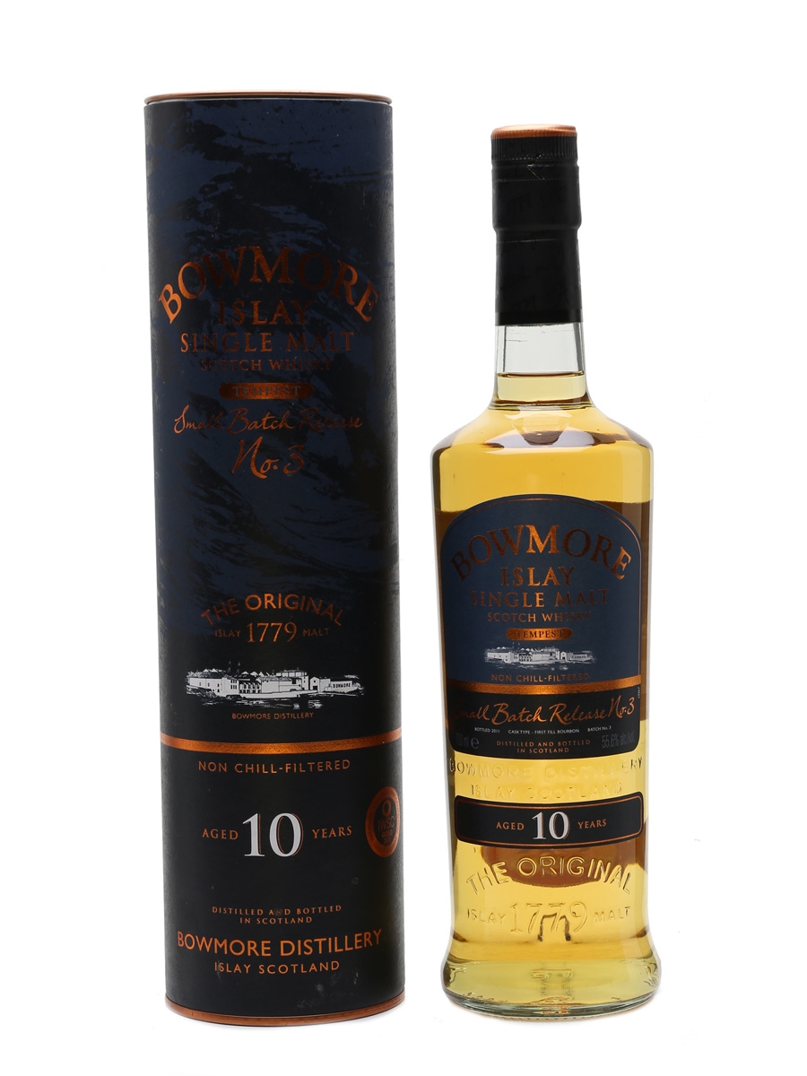 Bowmore Tempest 10 Year Old Bottled 2011 - Batch 3 70cl / 55.6%