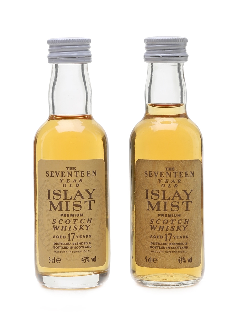 Islay Mist 17 Year Old Bottled 1990s 2 x 5cl / 43%