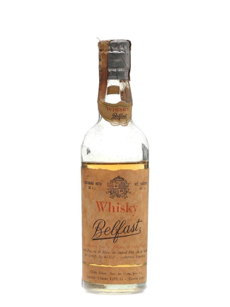 Belfast Whisky Bottled 1940s 5cl
