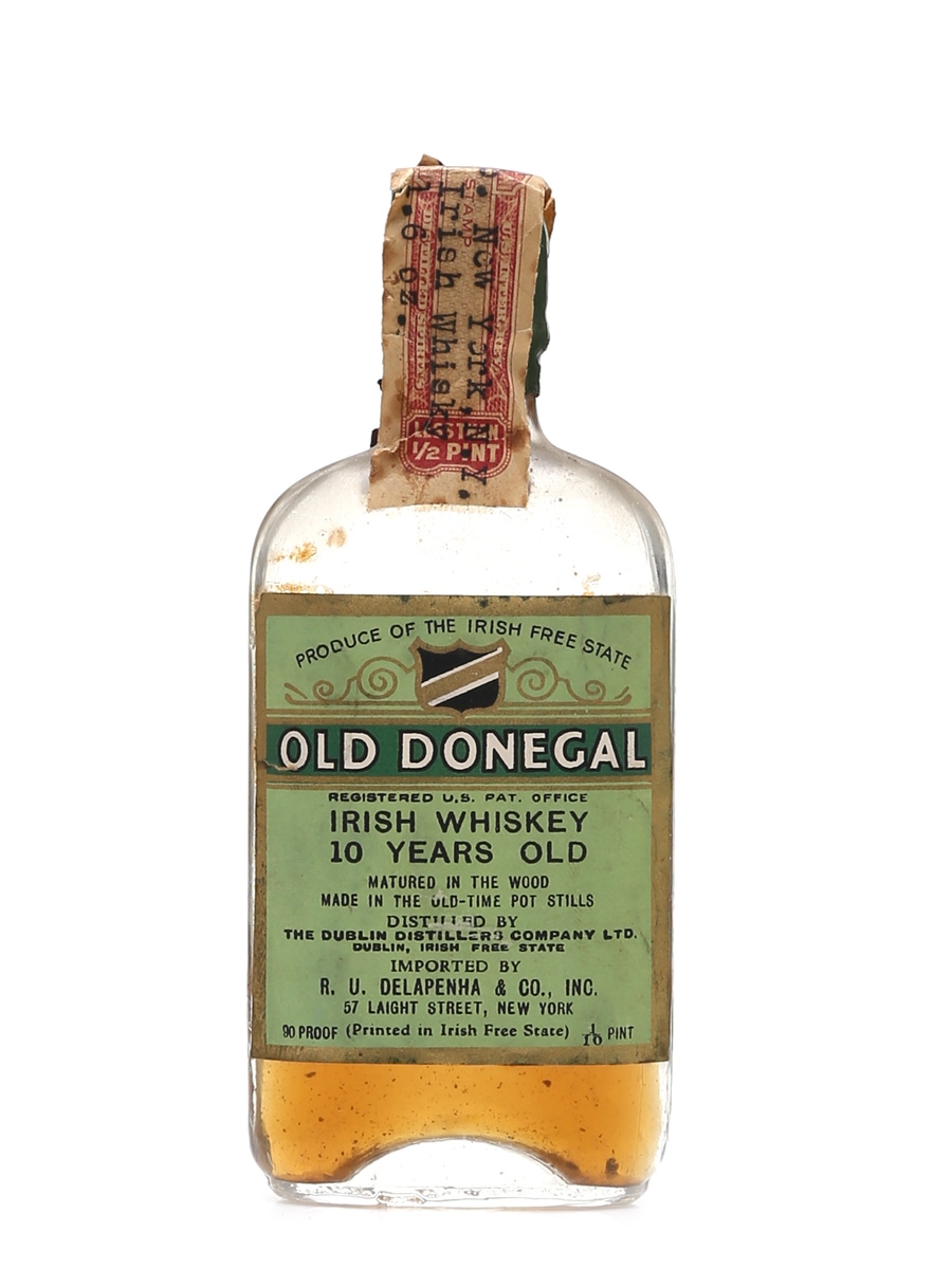 Old Donegal 10 Year Old Bottled 1930s - Delapenha 4.7cl / 45%