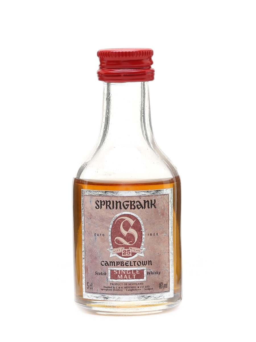 Springbank 25 Year Old Bottled 1980s 5cl / 46%