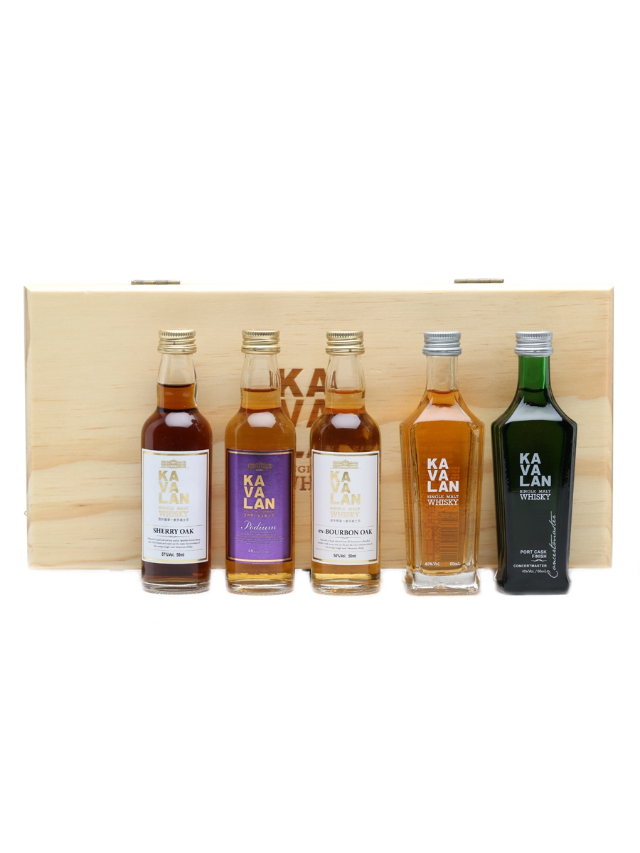 Kavalan Whisky Miniature Box Set 5 x 5cl 