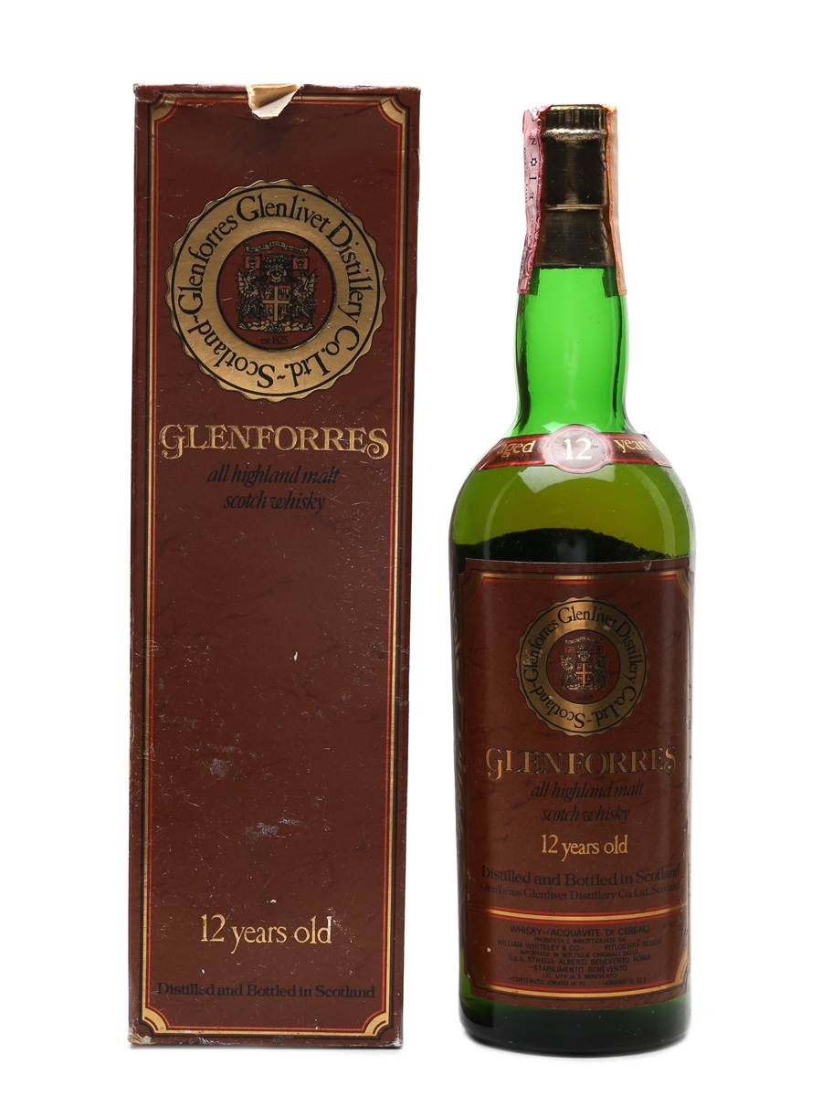Glenforres 12 Year Old Bottled 1980s - William Whitely & Co. 75cl / 40%