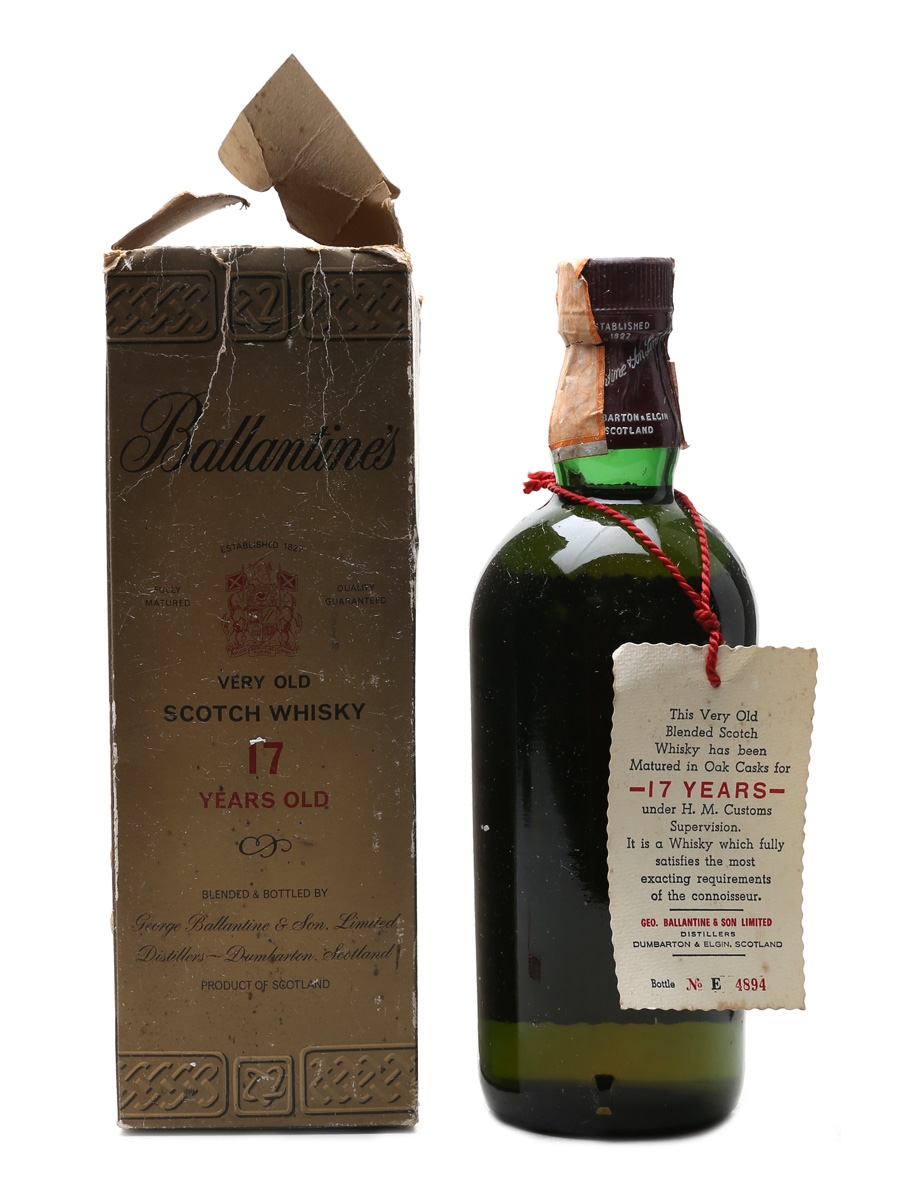 Ballantine’s scotch whisky 17years 箱付き バランタインウイスキー17年 VERY OLD 750ml 43度旧ボトル赤箱