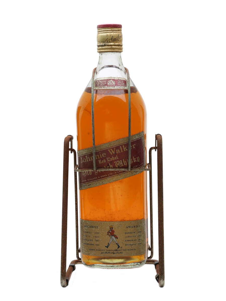 Johnnie Walker Red Label Bottled 1980s - Large Format With Cradle 375cl / 40%