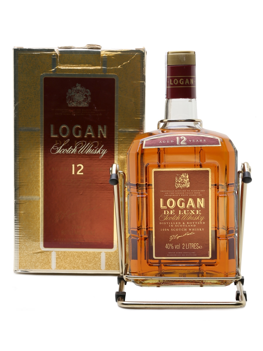 Logan De Luxe 12 Year Old Bottled 1990s - Large Format With Cradle 200cl / 40%