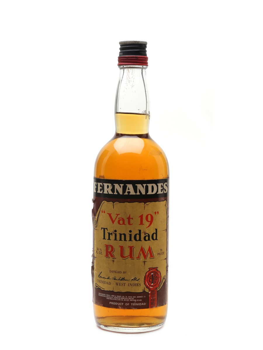Fernandes Vat 19 Trinidad Rum Bottled 1960s 75.7cl / 40%