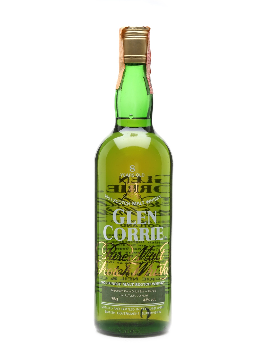 Glen Corrie 8 Year Old Pure Malt Bottled 1980s - Drioli 75cl / 43%