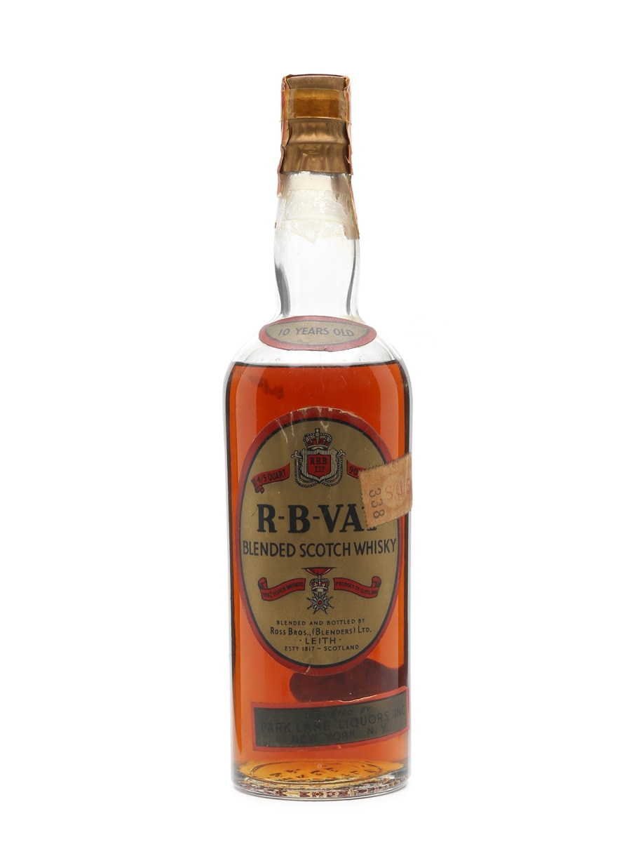 R-B-Vat 10 Years Old Bottled 1940s 75cl