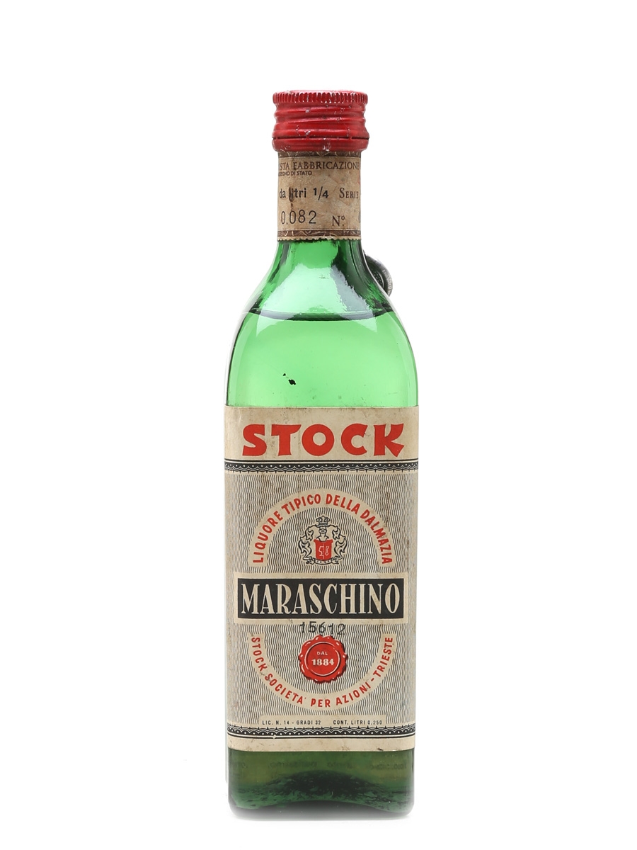 Stock Maraschino Liqueur Bottled 1940s 25cl / 32%