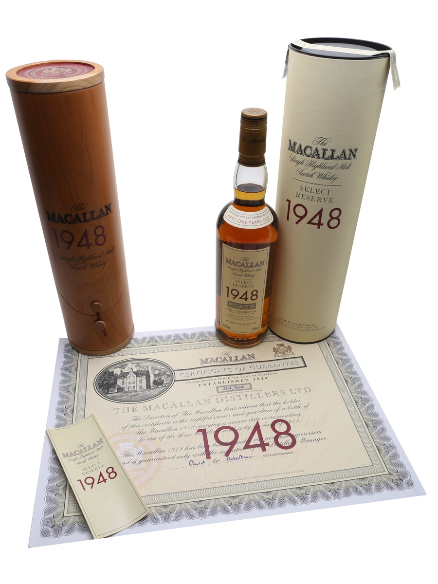 Macallan 1948 Select Reserve Lot 45880 Buy Sell Spirits Online