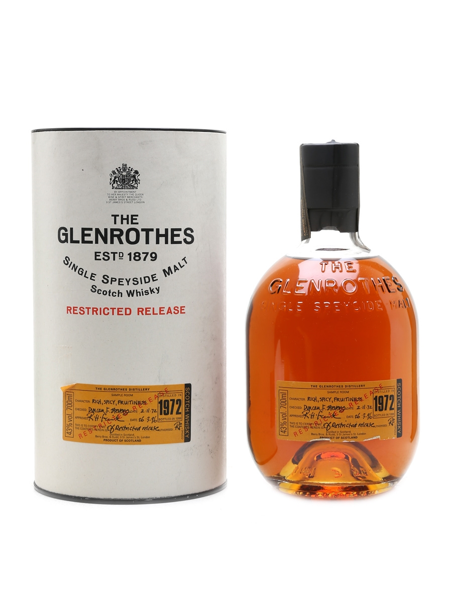 Glenrothes 1972 Restricted Release Bottled 1996 70cl / 43%