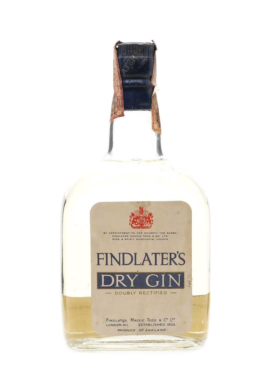 Findlater's Dry Gin Bottled 1960s - Adriatic Import 75cl / 47.4%