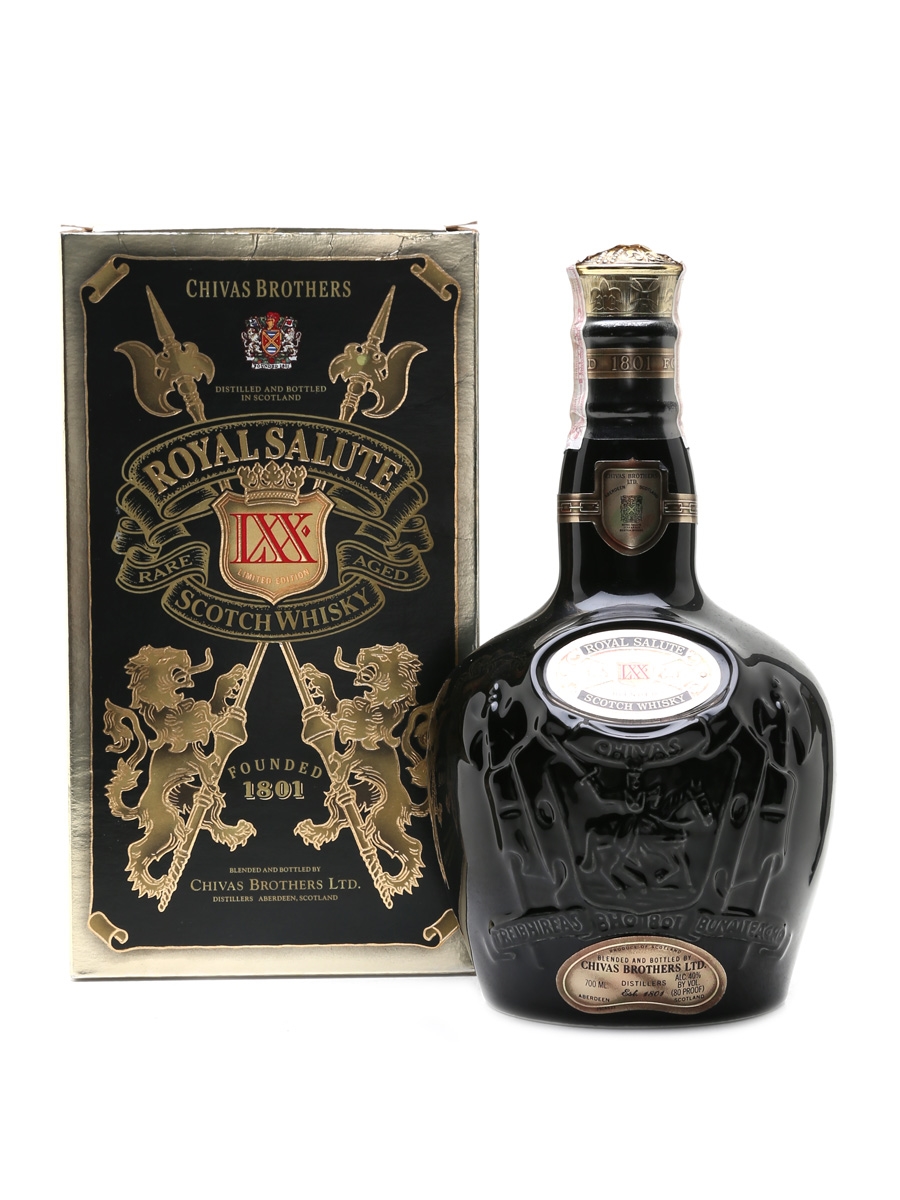 未開封・古酒】【限定・黒陶器】ROYAL SALUTE LXX - ウイスキー