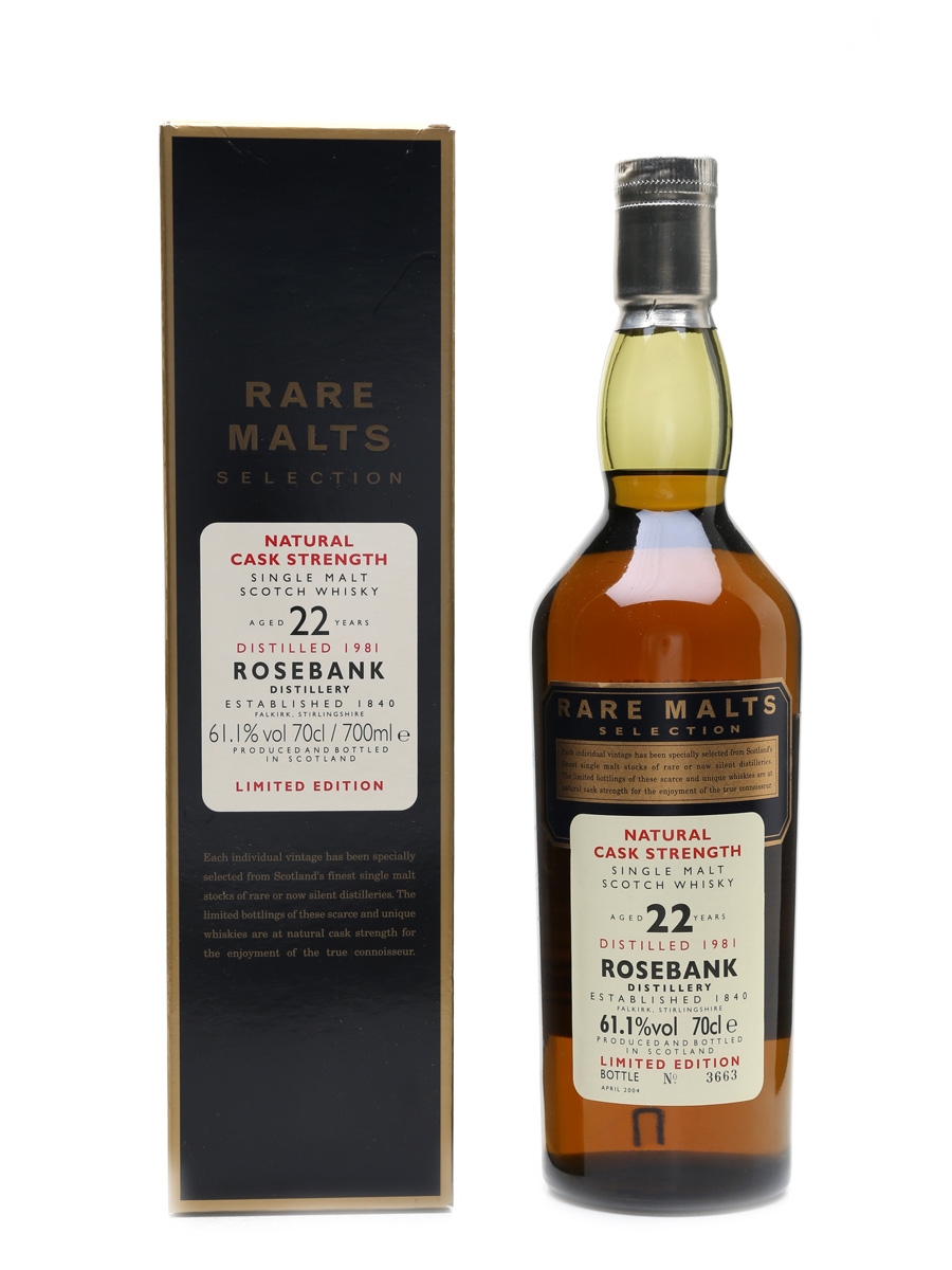 Rosebank 1981 22 Year Old Rare Malts 70cl / 61.1%
