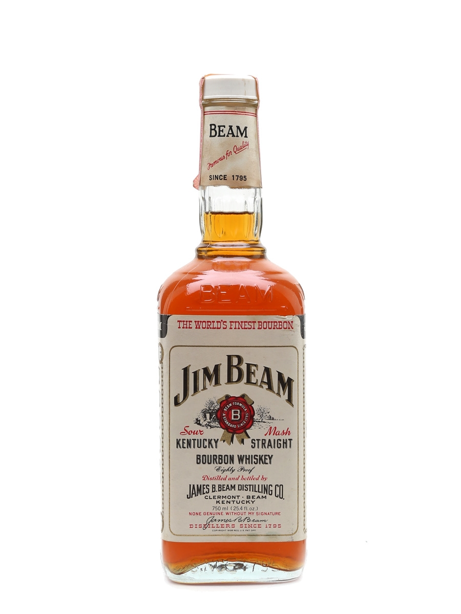 Jim Beam White Label Bottled 1970s 75cl / 40%