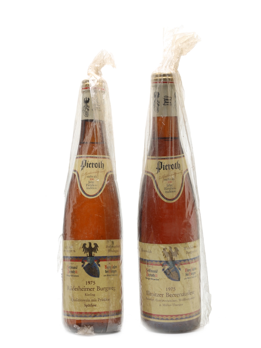 Pieroth Beerenauslese 1975 & Spatlese 1975 - Lot 47723 - Buy/Sell