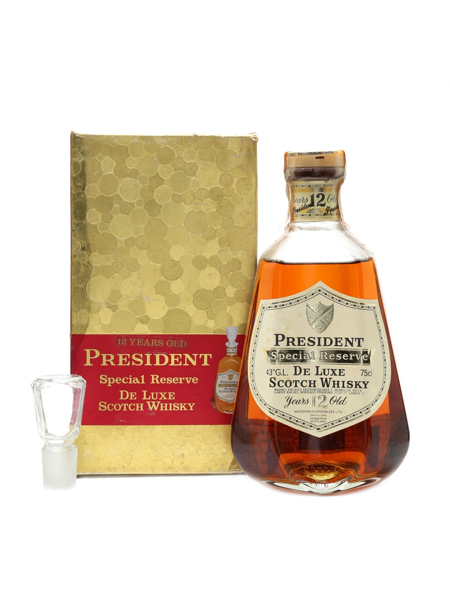 President Special Reserve De Luxe Bottled 1970s 75cl / 43%