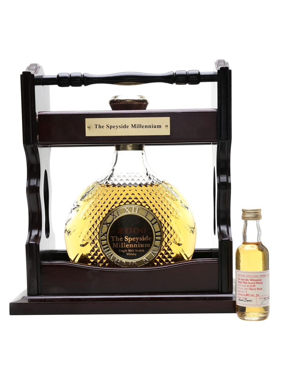 The Speyside Millennium Crystal Decanter In Tantalus 5cl & 70cl / 40%