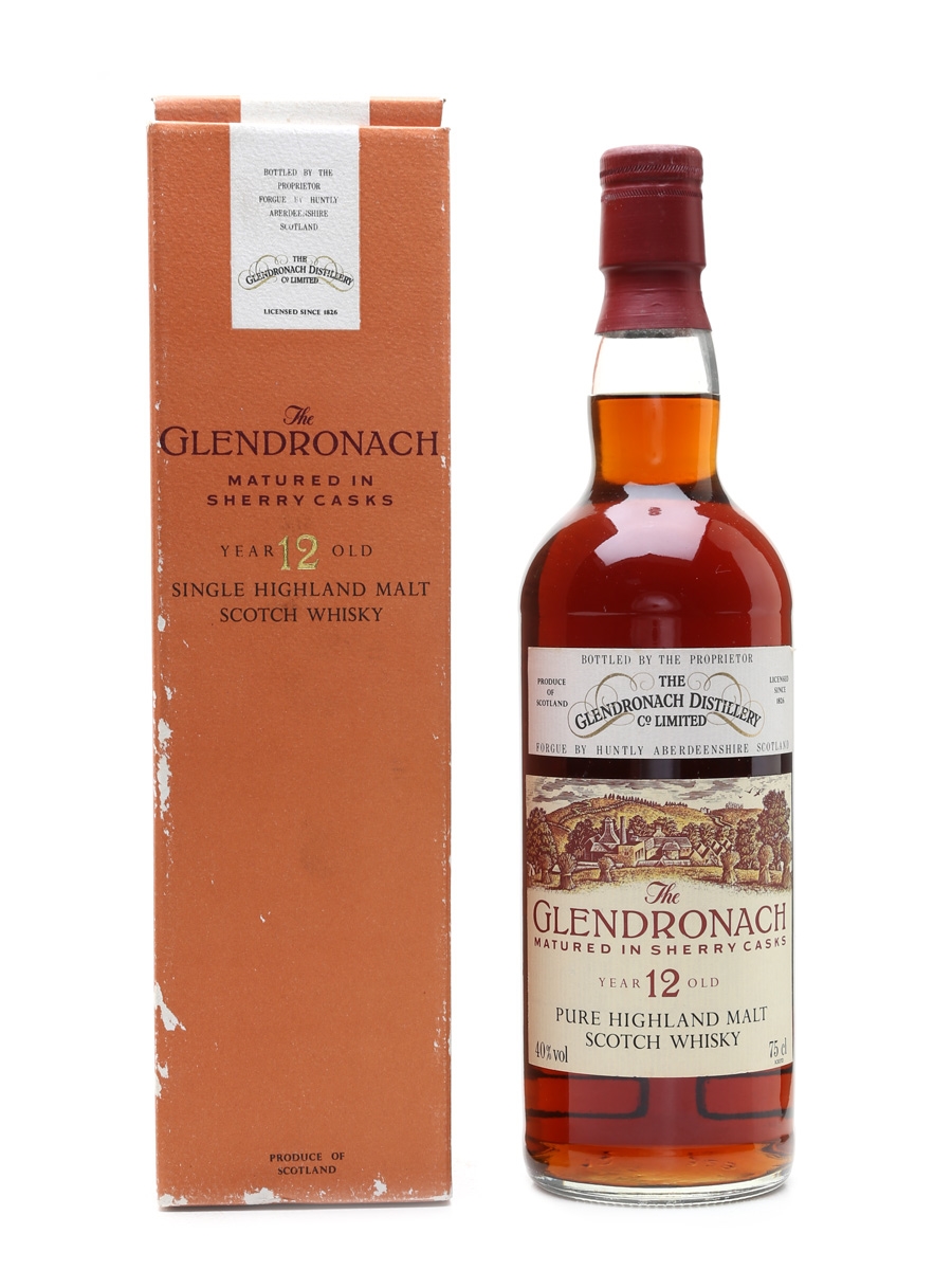 Glendronach 12 Year Old Bottled 1980s - Sherry Cask 75cl / 40%