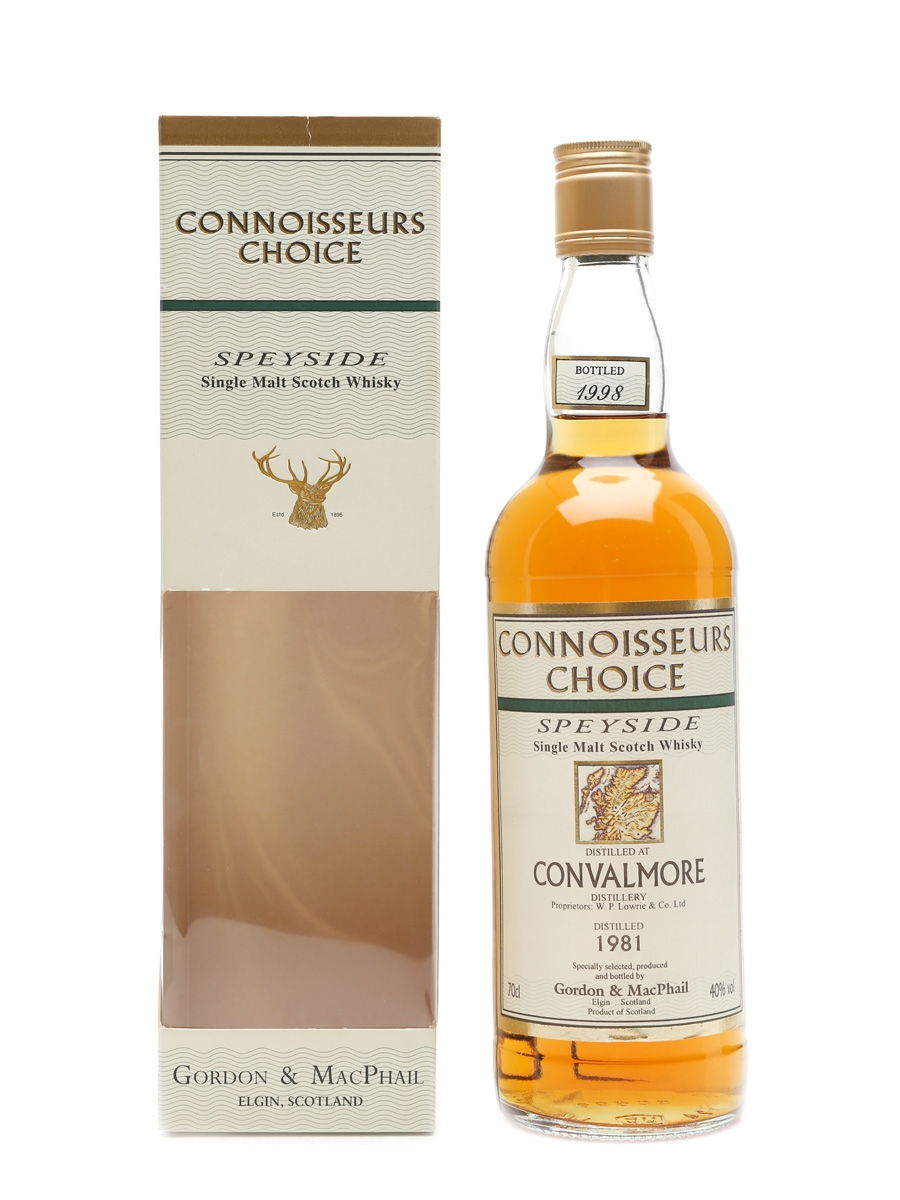 Convalmore 1981 Connoisseurs Choice Bottled 1998 - Gordon & MacPhail 70cl