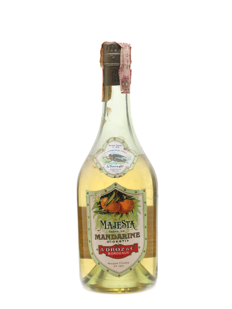 Droz Majesta Creme De Mandarine Bottled 1970s 75cl / 35%