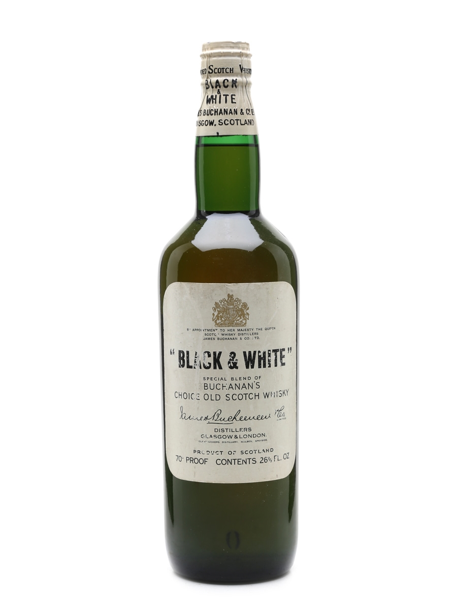 Black & White Spring Cap Bottled 1960s 75.7cl / 40%
