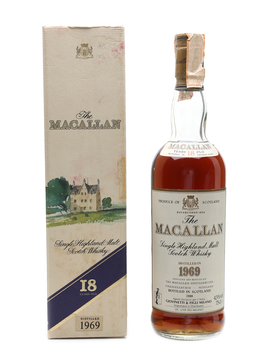 Macallan 1969 18 Year Old - Giovinetti 75cl / 43%