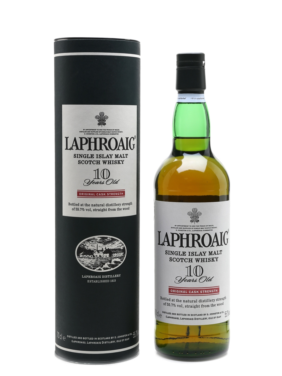 Laphroaig 10 Year Old Original Cask Strength Bottled 2000s 70cl / 55.7%