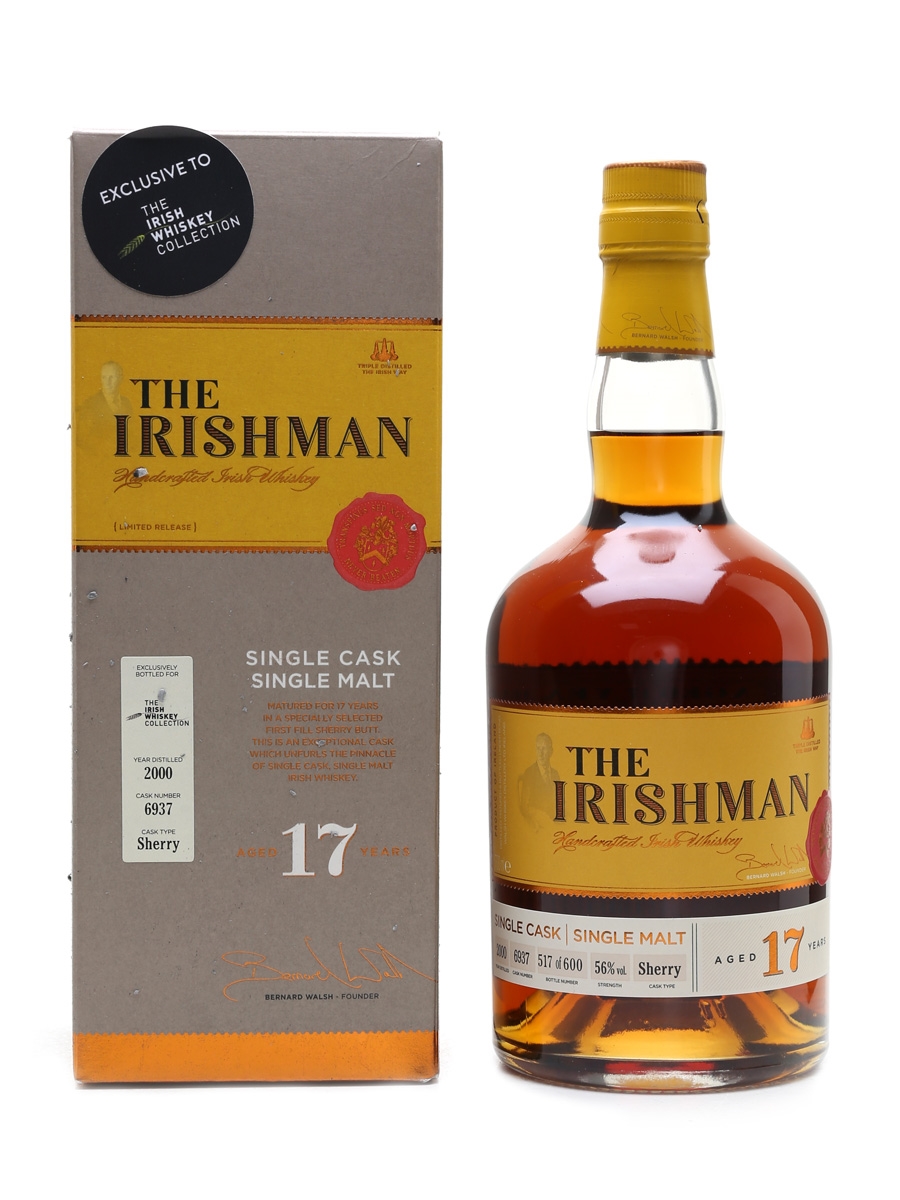 The Irishman 2000 Single Cask 17 Year Old - The Irish Whisky Collection 70cl / 56%