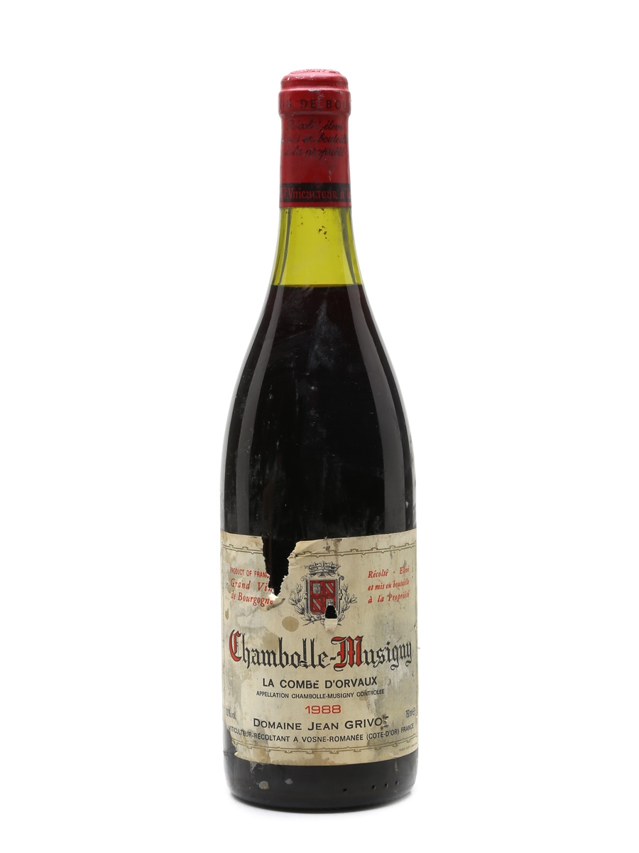 Jean Grivot - Chambolle Musigny 1988 Combe d'Orveaux 75cl / 13%