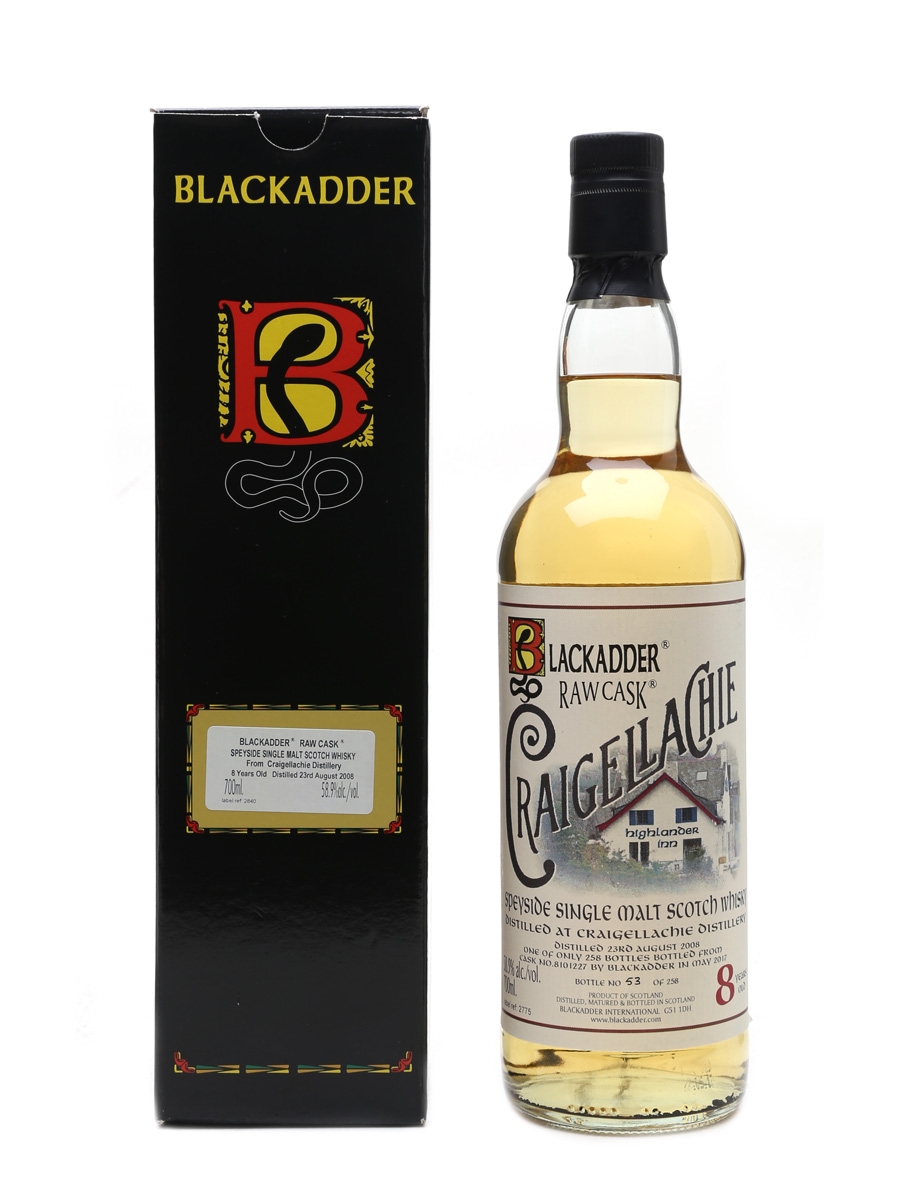 Craigellachie 2008 Bottled 2017 - Blackadder International 70cl / 58.9%