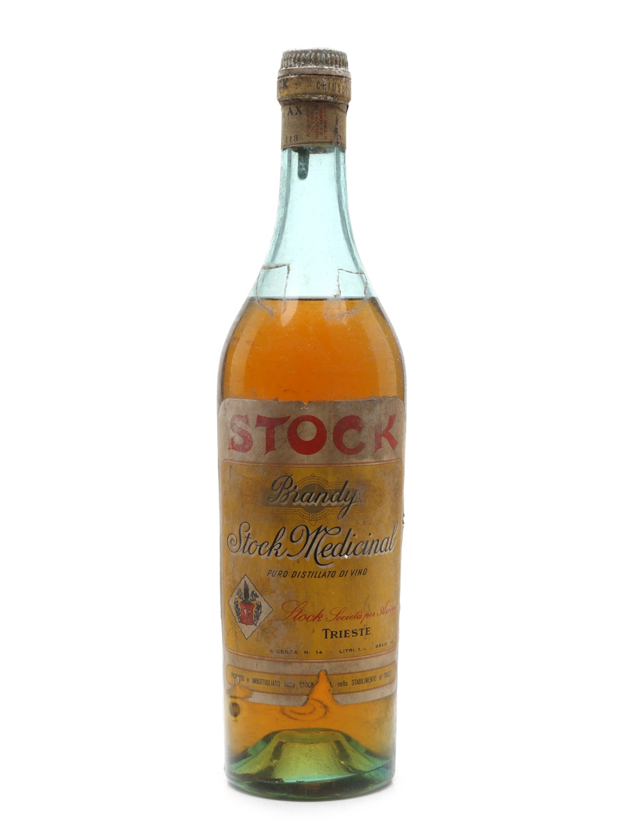 Stock Brandy Medicinal Bottled 1950s 100cl / 42%
