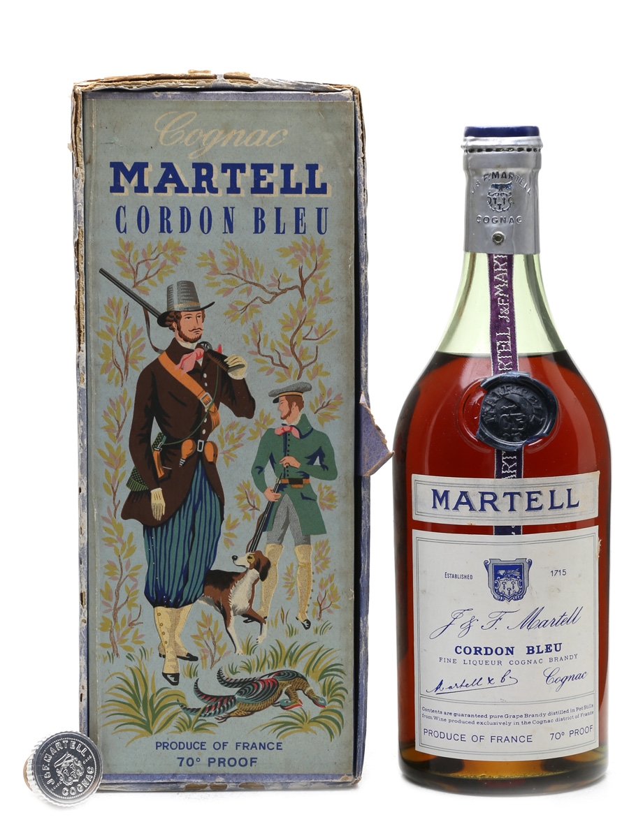 Martell Cordon Bleu Spring Cap Bottled 1950s 75cl / 40%