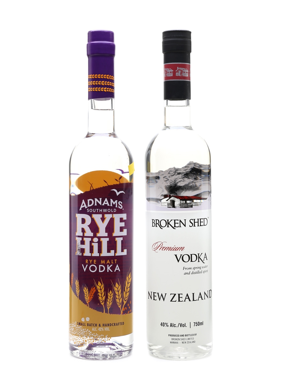 Adnams Rye Hill & Broken Shed Vodka  70cl & 75cl