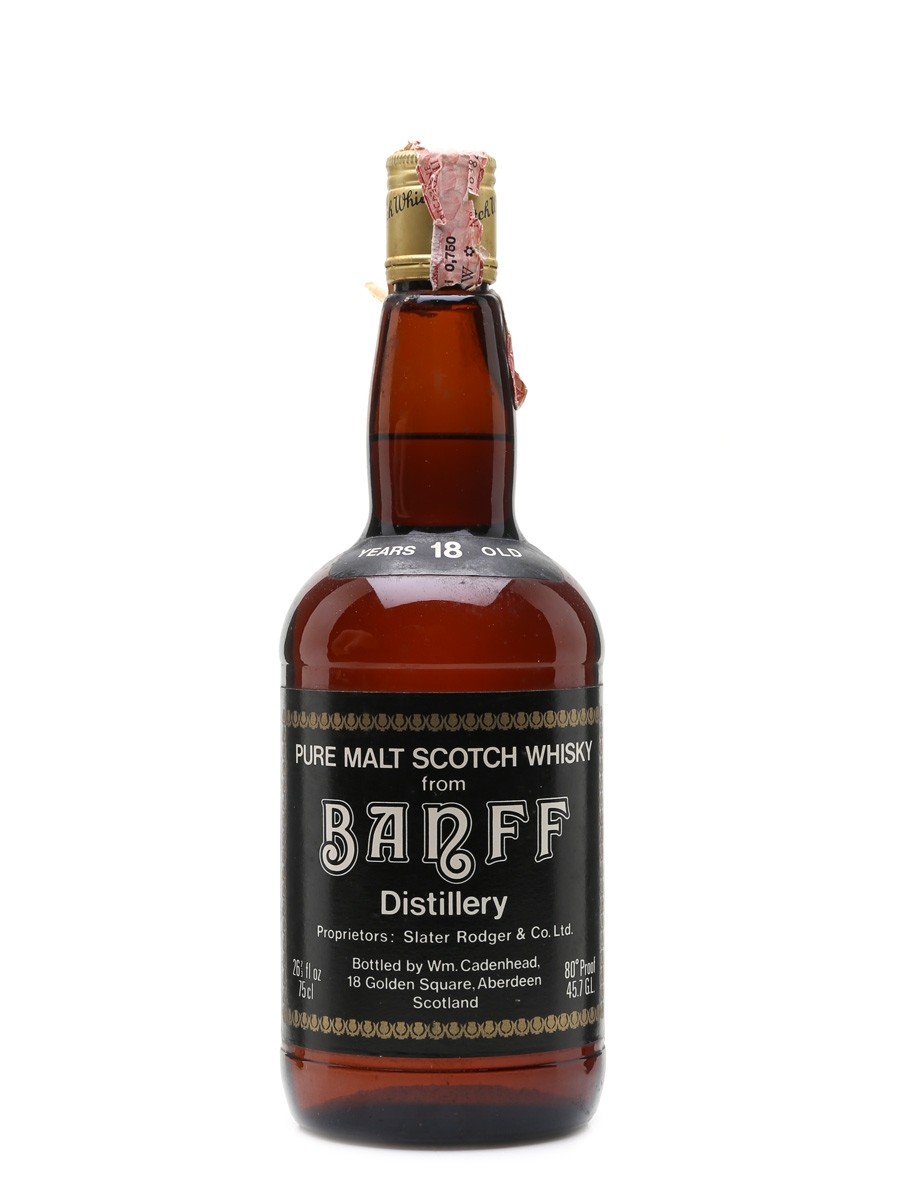 Banff 18 Year Old Bottled 1970s - Cadenhead 'Dumpy' 75cl / 45.7%