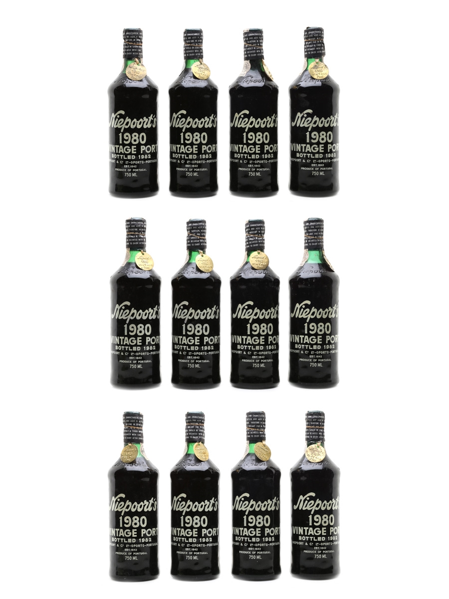 Niepoort's 1980 Vintage Port Bottled 1982 - Adega Wines 12 x 75cl