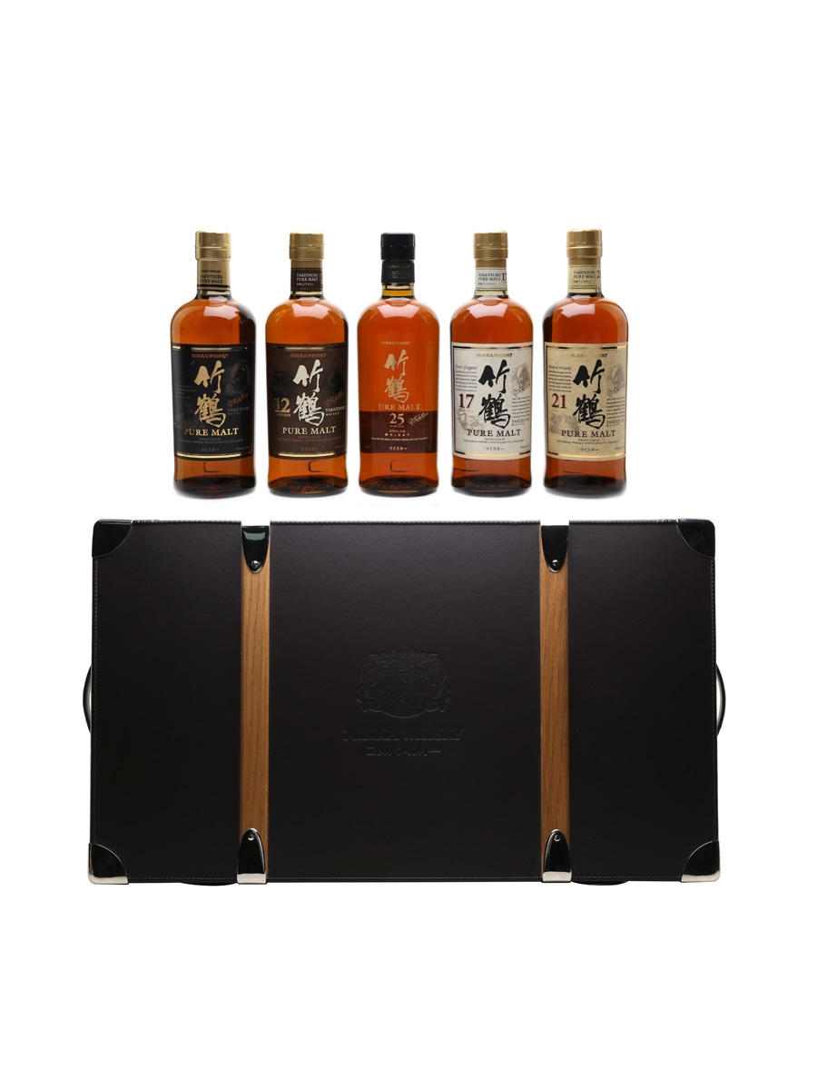 Nikka Taketsuru On The Road Case Pure Malt, 12, 17, 21 & 25 Year Old 5 x 70cl