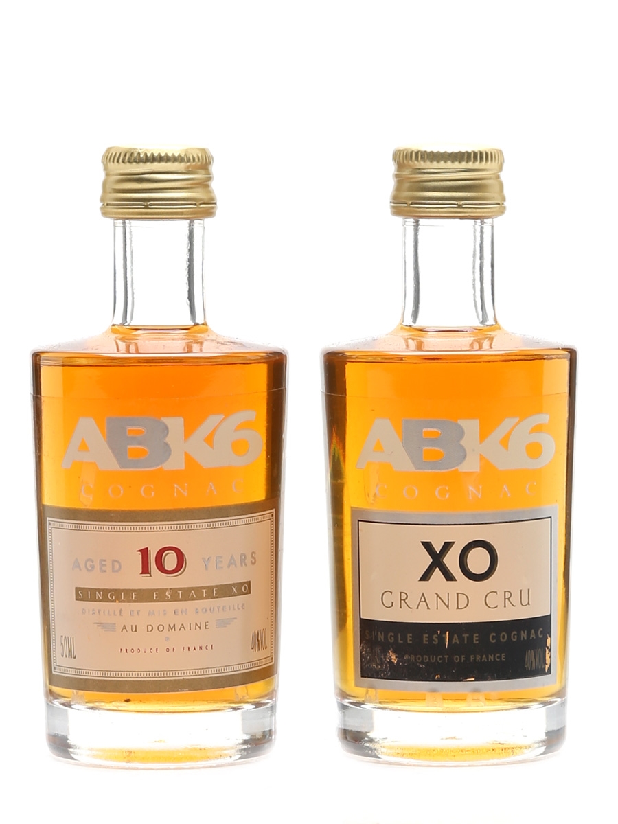 ABK6 XO & 10 Year Old Single Estate Cognac 2 x 5cl / 40%