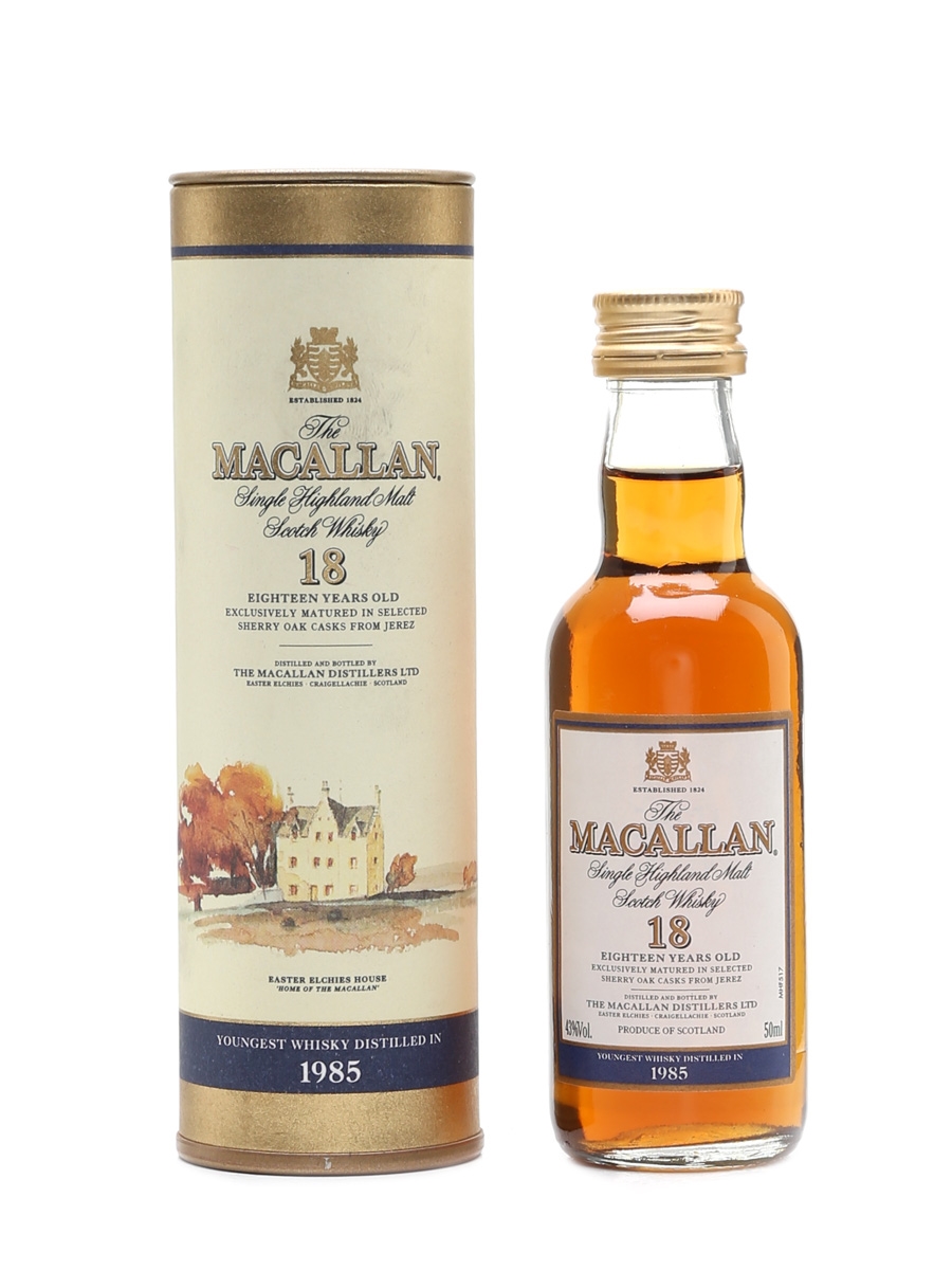 Macallan 1985 And Earlier 18 Year Old 5cl / 43%