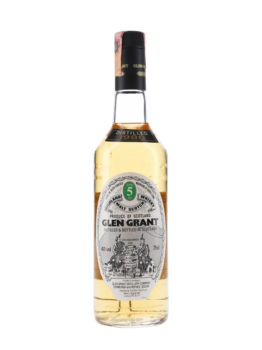 Glen Grant 1980 5 Year Old - Seagram Italia 70cl / 40%